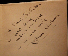 cendrars, aujourdhui, grasset, 1931, original, recueil, envoi, autographe, moricand