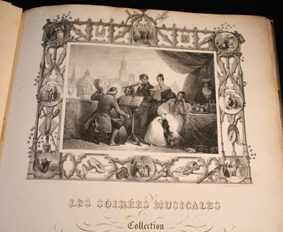 rossini, soirees musicales, ariettes, duos, partition, score, gravure, 1828